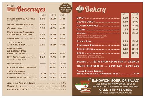 Village Bakery menu .